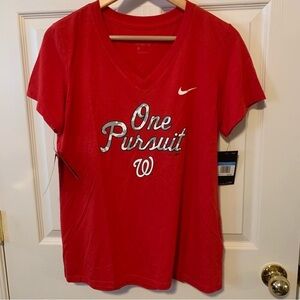 NWT Washington Nationals ‘One Pursuit’ Nike T-shirt